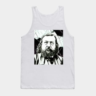 Theophile Gautier Black And White Portrait | Theophile Gautier Artwork 3 Tank Top